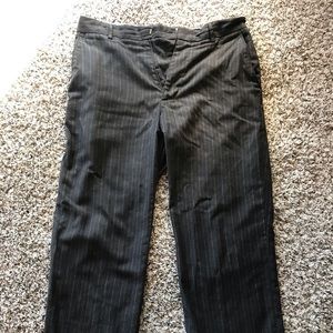 Banana Republic Unisex Dress Pants Grey Pinstripe Mens Size 32x30